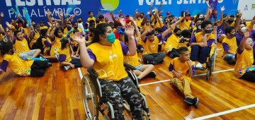 Crianças degold mine slots paga mesmo
 participam do Festival Paralímpico em São Paulo
